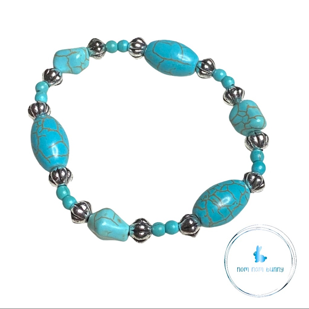 Brilliant Turquoise Beaded Bracelet